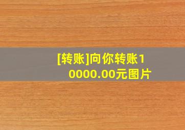 [转账]向你转账10000.00元图片